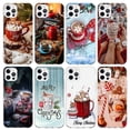 thumbnail image 2 of Funda de teléfono de Navidad para iPhone, carcasa de silicona con estampado de café de invierno para iPhone 15, 14, 13, 12 Mini, 11 Pro Max, 7 Plus, X, XS, XR, 8 + SE, 2 of 5