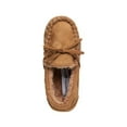 thumbnail image 6 of Beverly Hills Polo Club Girls And Boys Unisex Indoor Cozy Moccasin Loafer Slippers with Non, Slip Hard Sole (Little Kids), Tan, 11, 6 of 7