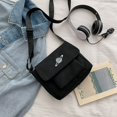 thumbnail image 1 of Bolso de lona para mujer, bolso bandolera de clase para estudiante, bolso de hombro de gran capacidad, 1 of 6