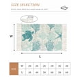 thumbnail image 2 of Turquoise Coastal Washable Area Rug 3'x5',Sea Turtle Nautical Coral Summer Beach Woven Cotton Tassels Kitchen Rugs,Non Slip Indoor Door Mat Throw Carpet for Entryway Living Room Nursery Laundry Room, 2 of 9
