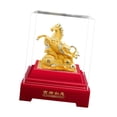 thumbnail image 4 of Figura de caballo con arte de bendición, recuerdo de riqueza, figura de caballo para empresas y oficinas. A, 4 of 5