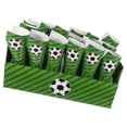 thumbnail image 3 of KAKOWELY 30 conos de papel para fiestas, conos de palomitas, charcutería, golosinas para eventos deportivos, cumpleaños y noches de cine (temática de fútbol)., 3 of 4