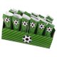 thumbnail image 3 of KAKOWELY 30 conos de papel para fiestas, conos de palomitas, charcutería, golosinas para eventos deportivos, cumpleaños y noches de cine (temática de fútbol)., 3 of 4
