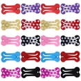 thumbnail image 3 of 20 pinzas para el pelo con forma de hueso, elegantes pinzas para el pelo artificiales con forma de hueso de perro, para perros (color aleatorio), 3 of 7