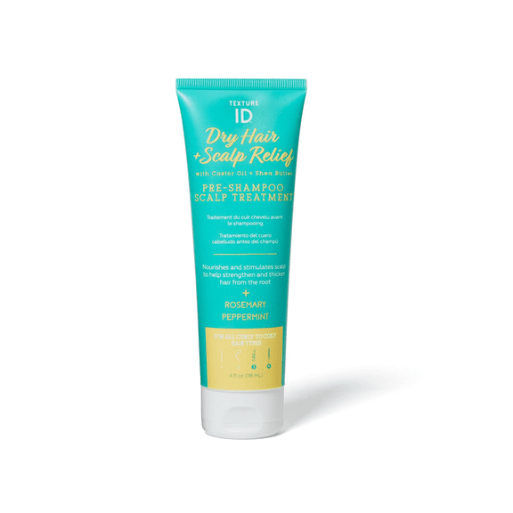 Texture ID Pre-Shampoo Scalp Treatment, Scalp Relief, Nourishing, Strengthening, Paraben Free, Phthalates Free, Petrolatum Free, Gluten Free, Cruelty-free, 4 Oz