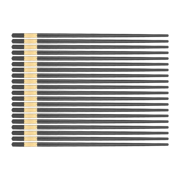 Palillos chinos Jadeshay 10 pares de Palillos reutilizables de Fibra de vidrio alta capacidad