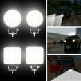 thumbnail image 4 of Mistaha 27W Mini Square LED Work Light for Cars, Trucks, and Engineering Vehicles - Black Color, 9 Beads, 10-35V DC, Compact Design, 4 of 5