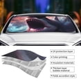 thumbnail image 3 of Kdxio Dramatic Shark Attack Print Front Windshield Sun Shade,Folding Auto Sunshade for Car Truck SUV-Medium, 3 of 5