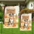 thumbnail image 4 of Welcome Fall Australian Shepherd Cozy Autumn Field Pumpkins Golden Leaves Garden Flag 12x18in Double Sided Aussie Dog Lover Gifts Outdoor Decor - 12013, 4 of 5