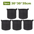 thumbnail image 2 of Potato Grow Bag, Garden Planting Bags, Vegetables Planter Bags, Non-Woven Aeration Fabric Pot, Garden Bags for Vegetables, Tomatoes, Carrots, Onions, Black, 30*30*35cm, 2 of 9