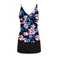 thumbnail image 5 of Womens Tankini Bathing Suits with Skirt Two Piece Tummy Control Swimsuits Ladies Swimwear, 5 of 5