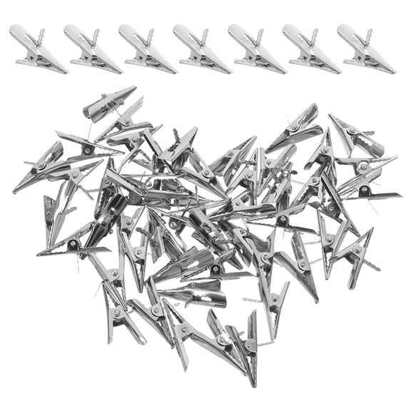 Baluue 100-Pack Metal Clips for Christmas Decorations, Flower Arrangements, Tree Ornaments, and Wreath Crafting