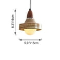 thumbnail image 7 of Kiven Plug in Pendant Light, Farmhouse Hanging Light Fixture with Ceramic Lampshade and Pulley, G9 Socket Dimmable Pendant Light for Bedroom Hallway Kitchen,Adjustable Height(TB3291), 7 of 7