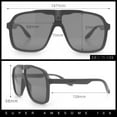 thumbnail image 5 of Mens Racer Mobster Fashion Oversize Sunglasses Black Tortoise - Brown, 5 of 8