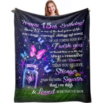 15 Year Old Girl Gifts, 15 Quinceanera Gifts, Gifts for 15 Year Old Girls, 15 Year Old Girl Gift Ideas, 15th Birthday Gifts for Teen Girls, 15th Birthday Decorations for Girls Blanket 50" X 60"