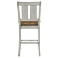thumbnail image 5 of Furniture of America Waco Slat Back Wood White and Oak Counter Height Chairs (Set of 2), 5 of 6