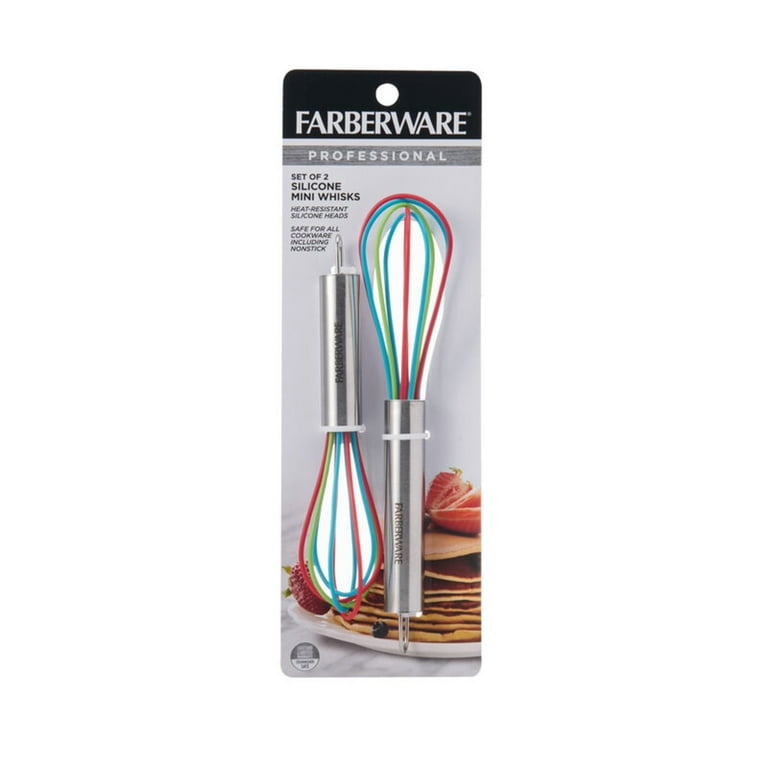  4 Mini Wire Kitchen Whisks Set Two 5 Inch + Two 7 Inch