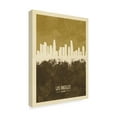 thumbnail image 2 of Trademark Fine Art 'Los Angeles California Skyline Brown' Canvas Art by Michael Tompsett, 2 of 4