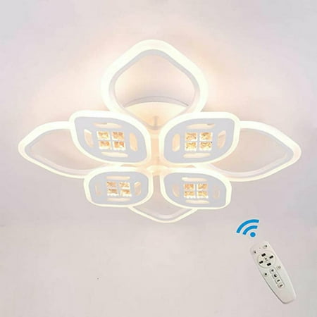 

Oukaning Modern 90W LED Ceiling Light Lotus Light Decorative Light W/ Remote Controller