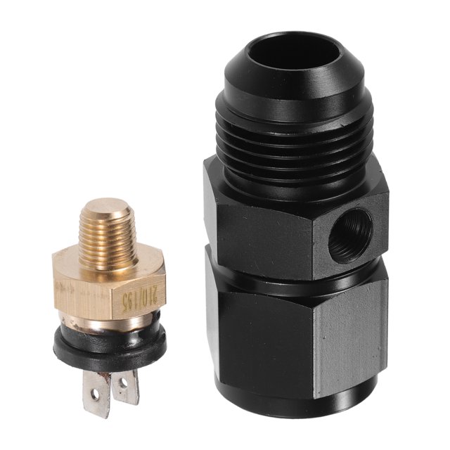 Unique Bargains 1 Set Auto Engine Temperature Cooling Fan Switch Thread-On AN Fitting Adapter 12AN 210'F On-195'F Off