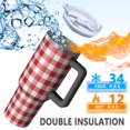 thumbnail image 5 of Christmas 40oz Tumbler– Stainless Steel Insulated Tumbler with Handle and Straw, Large Capacity Travel Cup for Hot & Cold Drinks, 5 of 7
