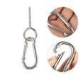 thumbnail image 3 of POINTERTECK 4 Sets Screw Eye Hooks Heavy Duty Screw Hooks with Mountaineering Buckles, 3 of 6