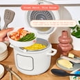 thumbnail image 6 of Beautiful 14-Cup Cooked, 6-Cups Uncooked Electric Rice and Grain Cooker, EverGood™ Ceramic Nonstick Coating, White Icing by Drew Barrymore, 6 of 17