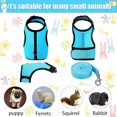 thumbnail image 6 of Bunny Rabbit Harness Leash for Walking, Adjustable Cat Rabbit Vest Buckle Breathable Mesh Vest for Kitten Guinea Pig Small Pets, 6 of 7