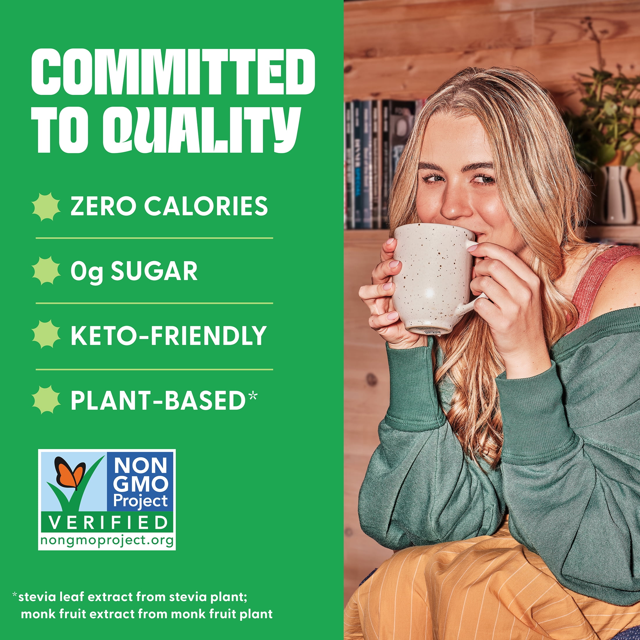 (3 pack) Whole Earth Zero Calorie Stevia, Monk Fruit & Allulose Sweetener, Zero Calorie Sugar Substitute, Keto-Friendly, Non-GMO, No Erythritol, Erythritol-Free, Pouch, 12oz Pouch