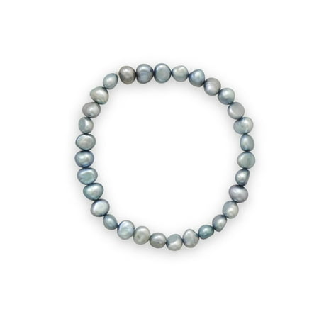 Sage Green Dyed Cultured Freshwater Pearl Stretch Bracelet Sage Green Dyed Cultured Freshwater Pearl Stretch Bracelet