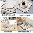 thumbnail image 5 of Coffee Bar Mat Rubber Dish Drying Mat For Kitchen Counter Coffee Mat for Home Bar Gift Kitchen Mat Coffee Bar Accessories Decorative Coffee Shop Chocolate Dish Drying Pad 18" X 24", 5 of 6