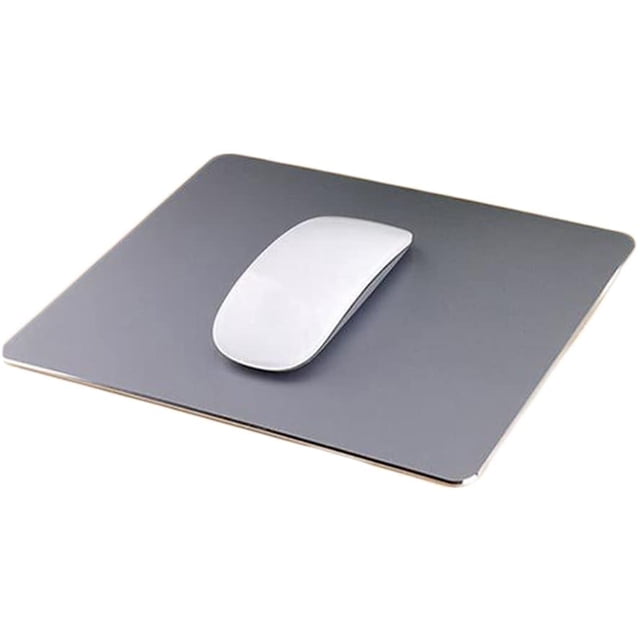 Gaming Mouse Pad Aluminum Mouse Pad Laptops Mouse Pad (240x200mm) -Grey
