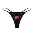thumbnail image 2 of Varsbaby Women's Cotton G-String Thongs Panties with Lip Pattern Sticker 2 Pcs, 2 of 3