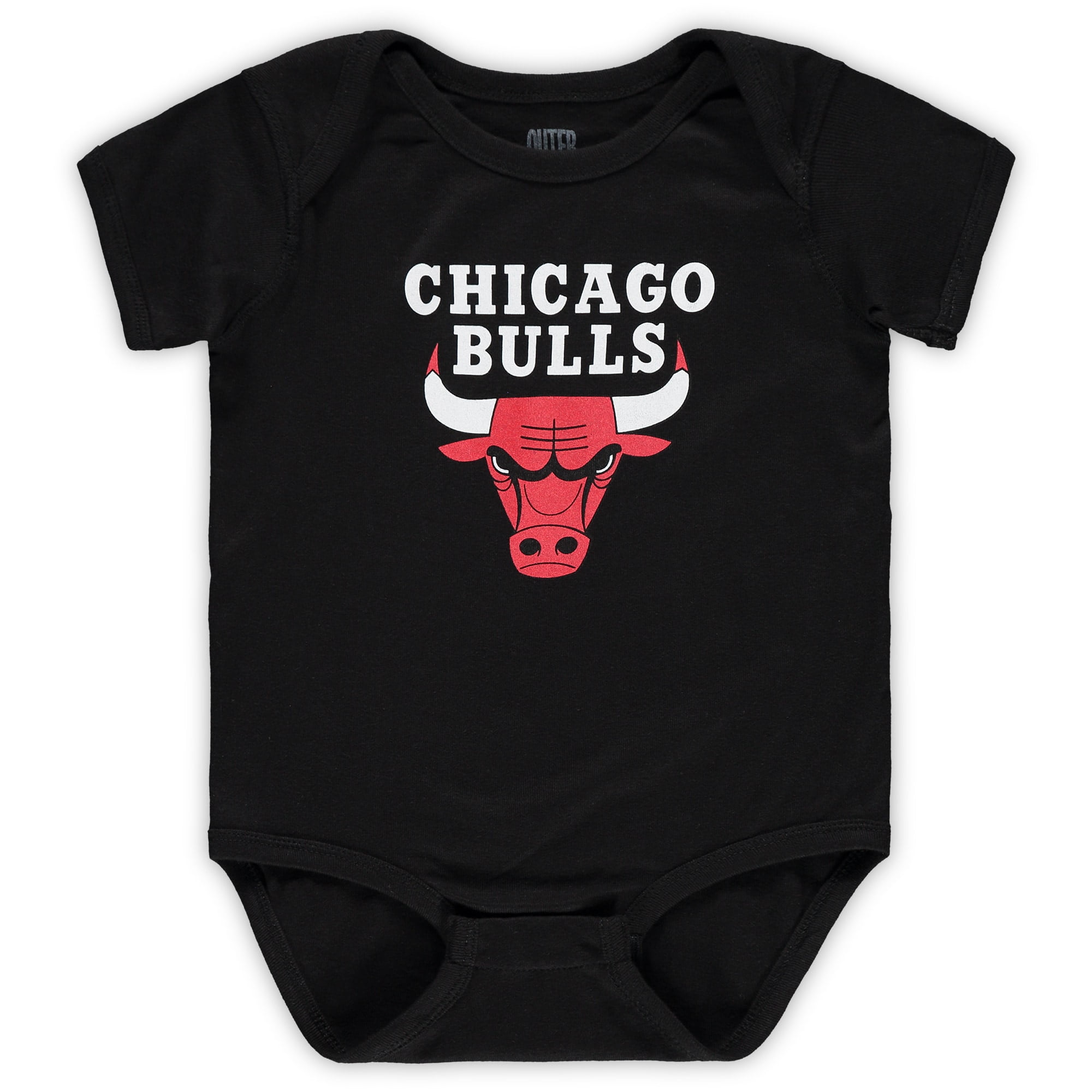 Chicago Bulls Love Watching With Daddy Baby Short Sleeve Bodysuit 