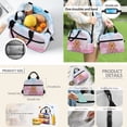 thumbnail image 4 of Jeiento 4 Piece Kids Backpack Set 17 Inch Water-Resistant Large Capacity Backpack with Lunch Bag, Pencil Case, Bookmarks for Elementary Girls Cute Capybara Floral Back to School Supplies, 4 of 7