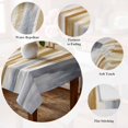 thumbnail image 5 of Brown Gray Table Cloth Waterproof Tablecloths, Vintage Abstract White Ombre Texture Tablecloth Dining Table Cover for Kitchen Party Tabletop Outdoor, Square Tablecloth 54x54 Inch, 5 of 9