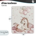 thumbnail image 4 of Stupell Industries Eclectic Pink Unicorn with Balloons Canvas Art, 16 x 20, by LSR Design Studio, 4 of 8