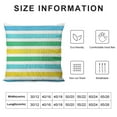 thumbnail image 5 of Chilfamy  Striped Throw Pillow Cushion Cover, Rainbow Colored and White Fun Horizontal Lines Room Red Yellow Blue Green Art, Decorative Square Accent Pillow Case, Rainbow Colors, 5 of 5