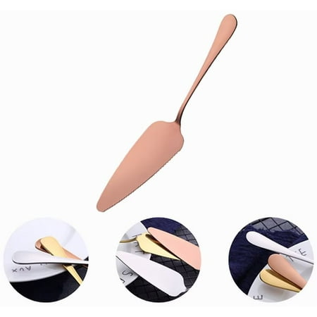 

Pie Server Spatula Cake Server(8.74 inch Long) Stainless Steel Cake Pie Pastry Servers Rose gold