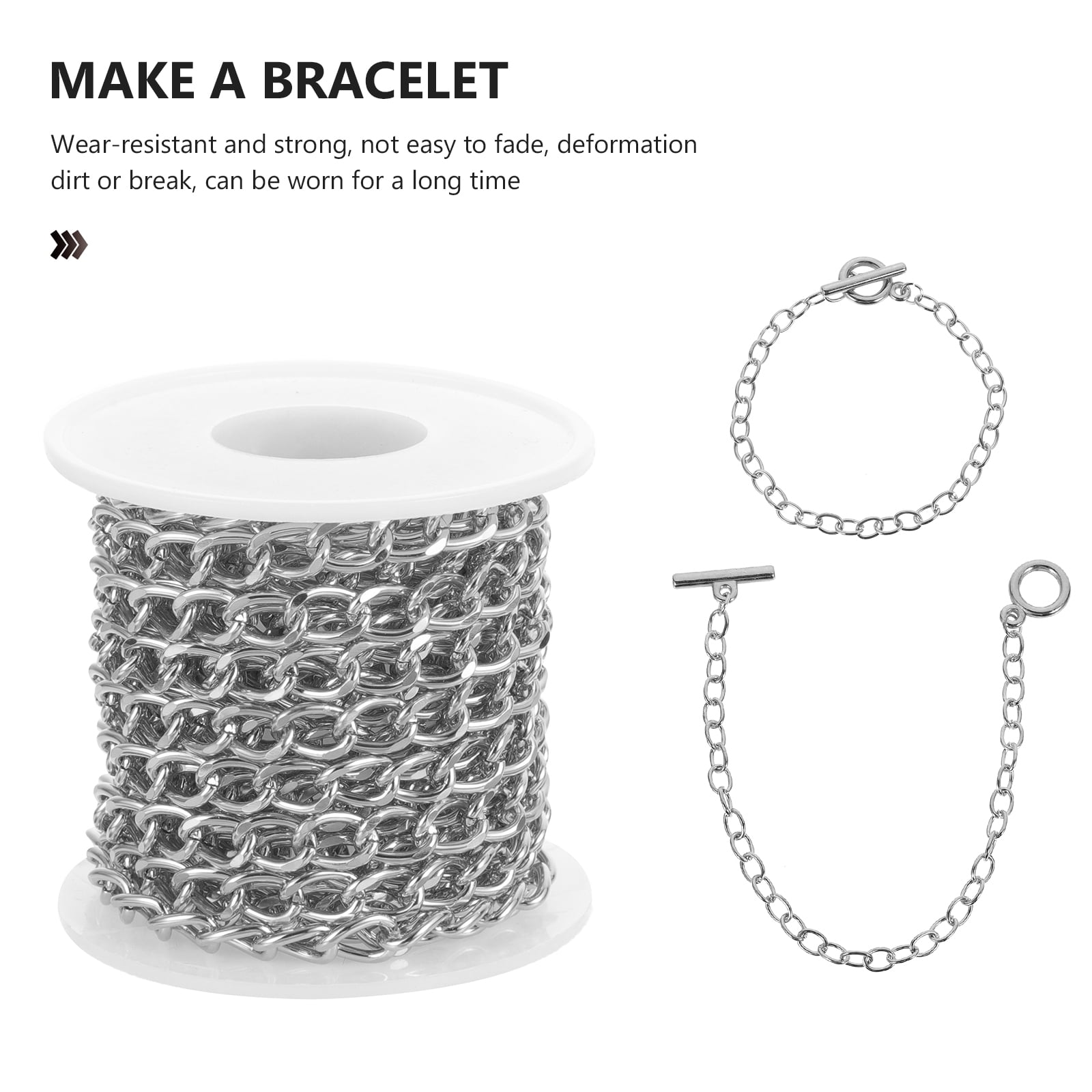 Adorainbow 1 Roll Choker Necklace DIY Jewelry Supplies DIY Chain Jewelry  Chains Chain for Jewelry Making Chain for Necklace Chains for Jewelry  Making