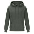 thumbnail image 4 of dzxyzu Corduroy Hoodies for Men Fall Winter Long Sleeve Sweatshirt Casual Drawstring Pullover Sweater with Pocket, 4 of 6