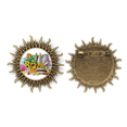thumbnail image 1 of Fútbol Oscar Niemeyer Brasil Graffiti Pin de gancho de metal vintage con forma de sol Unbranded M, 1 of 3