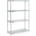 thumbnail image 2 of Nexel Stainless Steel, 5 Tier, Wire Shelving Starter Unit, 24"W x 21"D x 86"H, 2 of 4