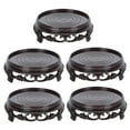 thumbnail image 4 of 5 Pcs Flower Pot Base Round Flowerpot Natural Style Holder, 4 of 8