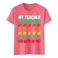 thumbnail image 4 of PMVFHDE T-Shirts pour Filles T-Shirts pour Filles Hauts de Mode pour Filles Hauts Décontractés Imprimés Col Rond Manches Courtes T-Shirt Décontracté Rose, 3-4 Ans, 4 of 6