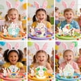 thumbnail image 2 of DefiDgd Easter Painted Bunny Cupcake Toppers and Cupcake Wrappers Set,Cake Baking Wrapping Supplies Dessert Decorations for Spring Birthday Party Decoration, 2 of 8