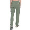 thumbnail image 3 of Women's Lightweight Zip Off Hiking Pants, Quick Dry UPF 50 with Zip Pockets for Travel Grey Green Size S, 3 of 8