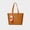Coffee Brown, variant on Bear Bow All Over Print Large Commuter Tote Shoulder Bag, Plush Bear Charm Handbag for Women, Pink