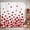 White Red, variant on Rustic Cabin Shower Curtain for Bathroom, Woodland Bear Deer Forest Mountain Pine Tree Design, Vintage Hunting Country Decor Set with 12 Hooks, 72x72 Inch