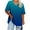 Black, variant on Fashion Olyvenn Plus Size Tops for Women Casual Summer T Shirts V Neck Short Sleeve Tunics Gradient Loose Basic Tees Sky Blue XXL